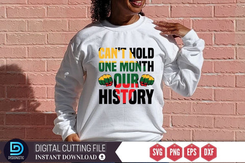 Can't Hold one month our history SVG SVG DESIGNISTIC 