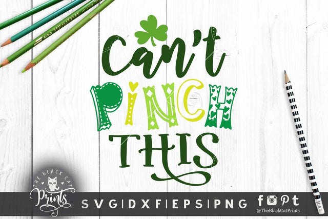 Can't Pinch This cut file SVG TheBlackCatPrints 