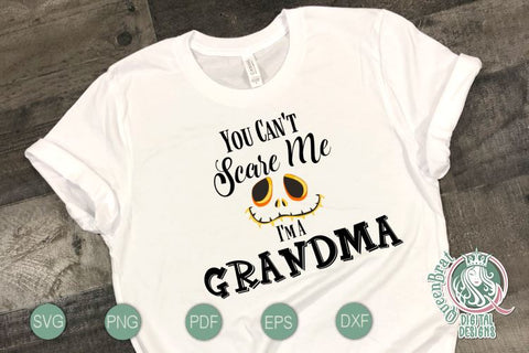 Can't Scare Me-Grandma SVG SVG QueenBrat Digital Designs 
