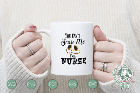 Can't Scare Me-Nurse SVG SVG QueenBrat Digital Designs 