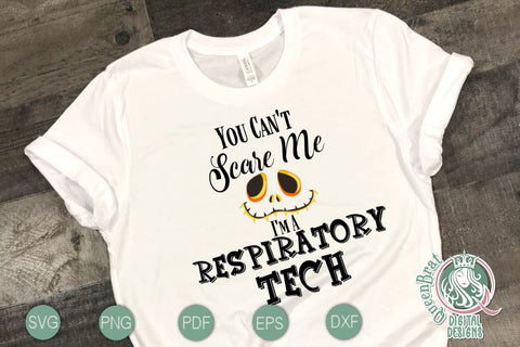 Can't Scare Me-Respiratory Tech SVG SVG QueenBrat Digital Designs 