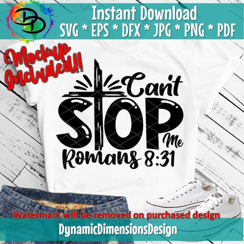 Cant Stop Me Romans SVG DynamicDimensionsDesign 