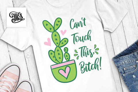 Can't Touch This, bitch svg | Cactus svg | Cactus sayings SVG Illustrator Guru 