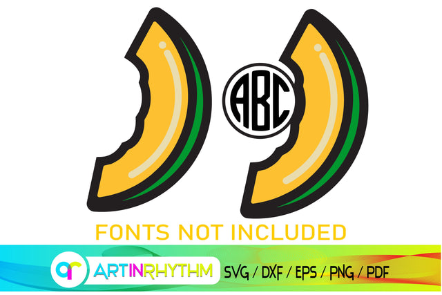 cantaloupe svg, fruit monogram svg SVG Artinrhythm shop 