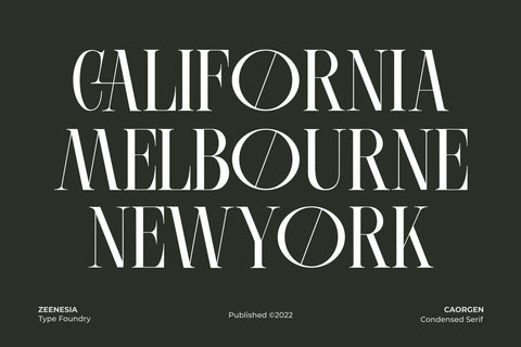 Caorgen Font Zeenesia Std 