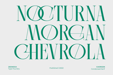 Caorgen Font Zeenesia Std 