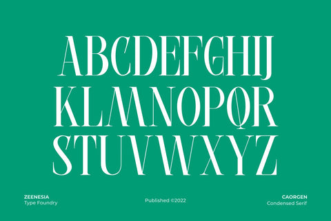 Caorgen Font Zeenesia Std 