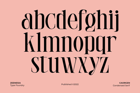 Caorgen Font Zeenesia Std 