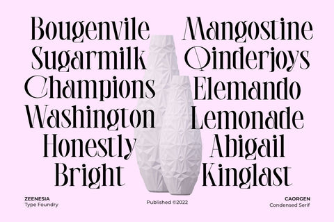Caorgen Font Zeenesia Std 