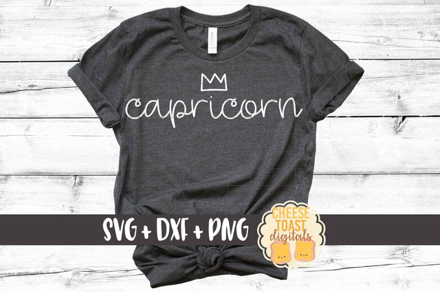 Capricorn - December January Birthday - Zodiac SVG PNG DXF Cut Files SVG Cheese Toast Digitals 