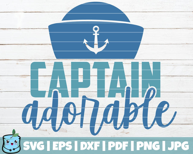 Captain Adorable SVG MintyMarshmallows 