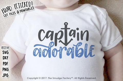 Captain Adorable SVG The Smudge Factory 