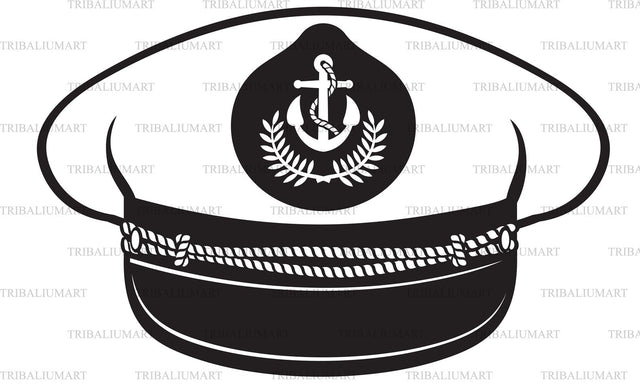 Captain cap SVG TribaliumArtSF 