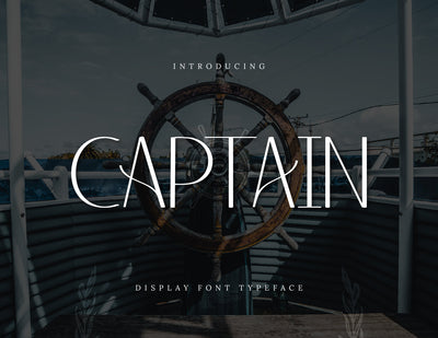 Captain Display Typeface Font inferno.studio3 