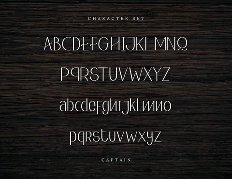 Captain Display Typeface Font inferno.studio3 