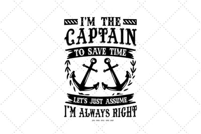 Captain Gift, Summer Lake, Funny Vacation Svg SVG SVG Digital Designer 