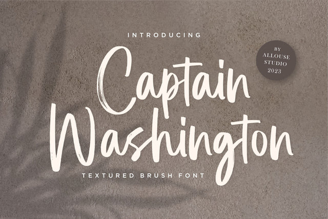 Captain Washington Font Allouse.Studio 