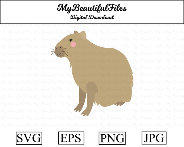capybara - animal SVG MyBeautifulFiles 