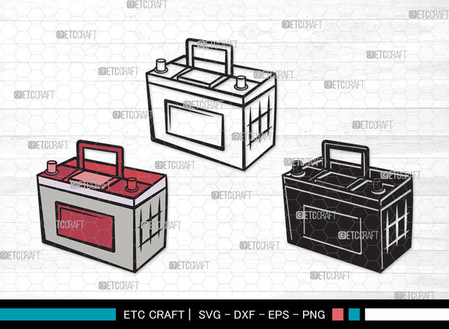 Car Battery Clipart SVG | Car Battery SVG | Car Mechanic Svg | Battery Svg | Car Battery Clipart SVG ETC Craft 