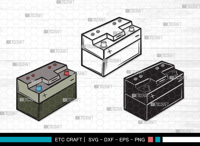 Car Battery Clipart SVG | Car Battery SVG | Car Mechanic Svg | Battery Svg | Car Battery Clipart SVG ETC Craft 