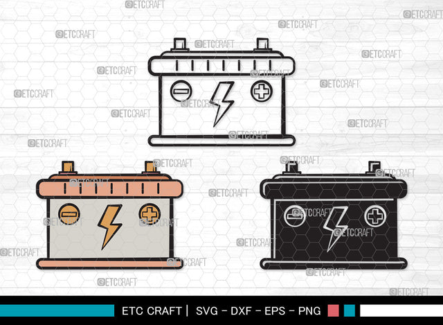 Car Battery Clipart SVG | Car Battery SVG | Car Mechanic Svg | Battery Svg | Car Battery Clipart SVG ETC Craft 