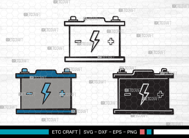 Car Battery Clipart SVG | Car Battery SVG | Car Mechanic Svg | Battery Svg | Car Battery Clipart SVG ETC Craft 