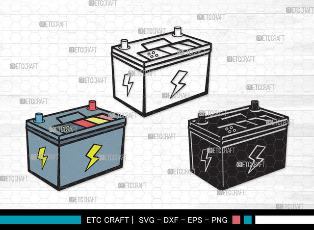 Car Battery Clipart SVG | Car Battery SVG | Car Mechanic Svg | Battery Svg | Car Battery Clipart SVG ETC Craft 