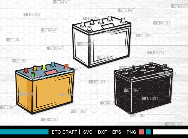 Car Battery Clipart SVG | Car Battery SVG | Car Mechanic Svg | Battery Svg | Car Battery Clipart SVG ETC Craft 
