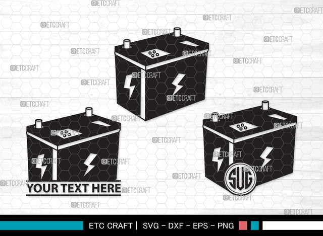 Car Battery Monogram SVG | Car Battery SVG | Car Mechanic Svg | Battery Svg | Car Battery Monogram SVG ETC Craft 