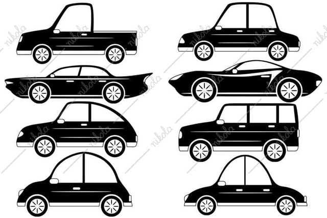 Car Clipart, Cut File, SVG, PNG, EPS, PDF, DXF SVG nikola 