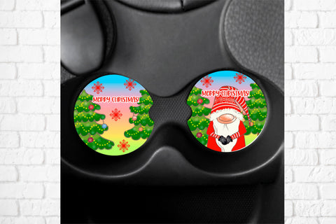 Car coaster sublimation design | Christmas keychain design Sublimation Svetana Studio 