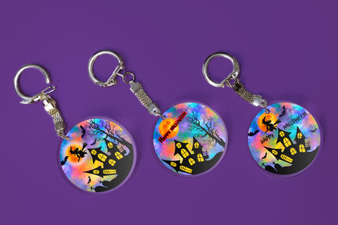 Car coaster sublimation design | Halloween keychain design Sublimation Svetana Studio 