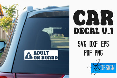 Car Decal | Car Decals SVG | Funny Quotes SVG v.1 SVG Fly Design 