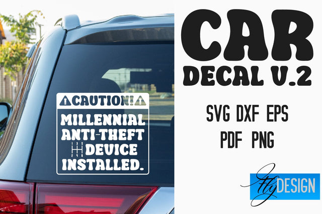 Car Decal SVG | Funny Quotes SVG v.2 SVG Fly Design 