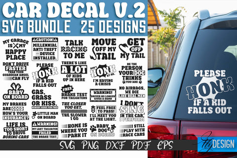 Car Decal SVG  Funny Quotes SVG v.2 - So Fontsy