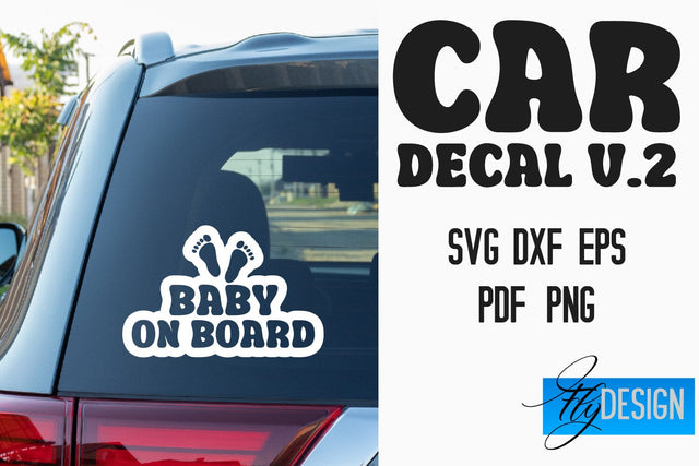 Car Decal SVG | Funny Quotes SVG v.2 SVG Fly Design 