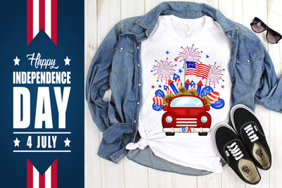 Car Fireworks 4th of July Sublimation SVG Svgcraft 