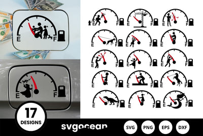 Car Gas Tank Decal Svg Bundle SVG SvgOcean 