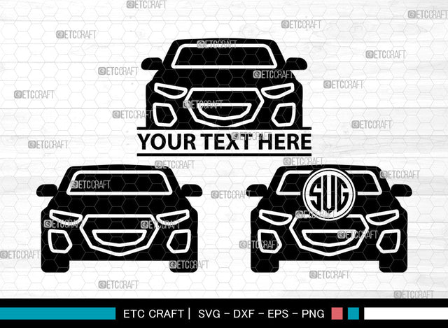 Car Icons Monogram, Car Svg, Classic Car Svg, Cars, Automobile, Car Monogram, Icon Monogram, Svg Cut File, Dxf, Eps, Png, SVG ETC Craft 