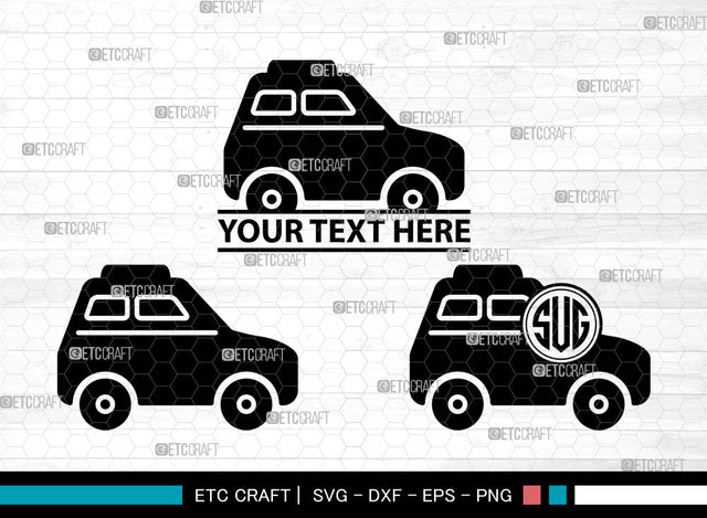 Car Icons Monogram, Car Svg, Classic Car Svg, Cars, Automobile, Car Monogram, Icon Monogram, Svg Cut File, Dxf, Eps, Png, SVG ETC Craft 