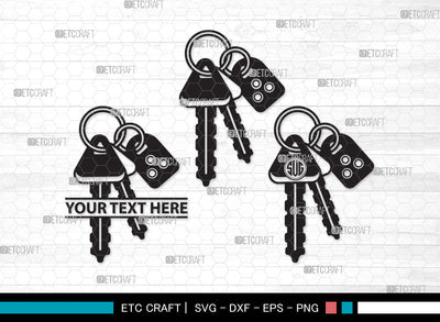 Car Keys Clipart SVG, Key Decals Svg, Key Printable Svg, Key Svg, Auto Keys Svg, Car Keys Clipart SVG ETC Craft 