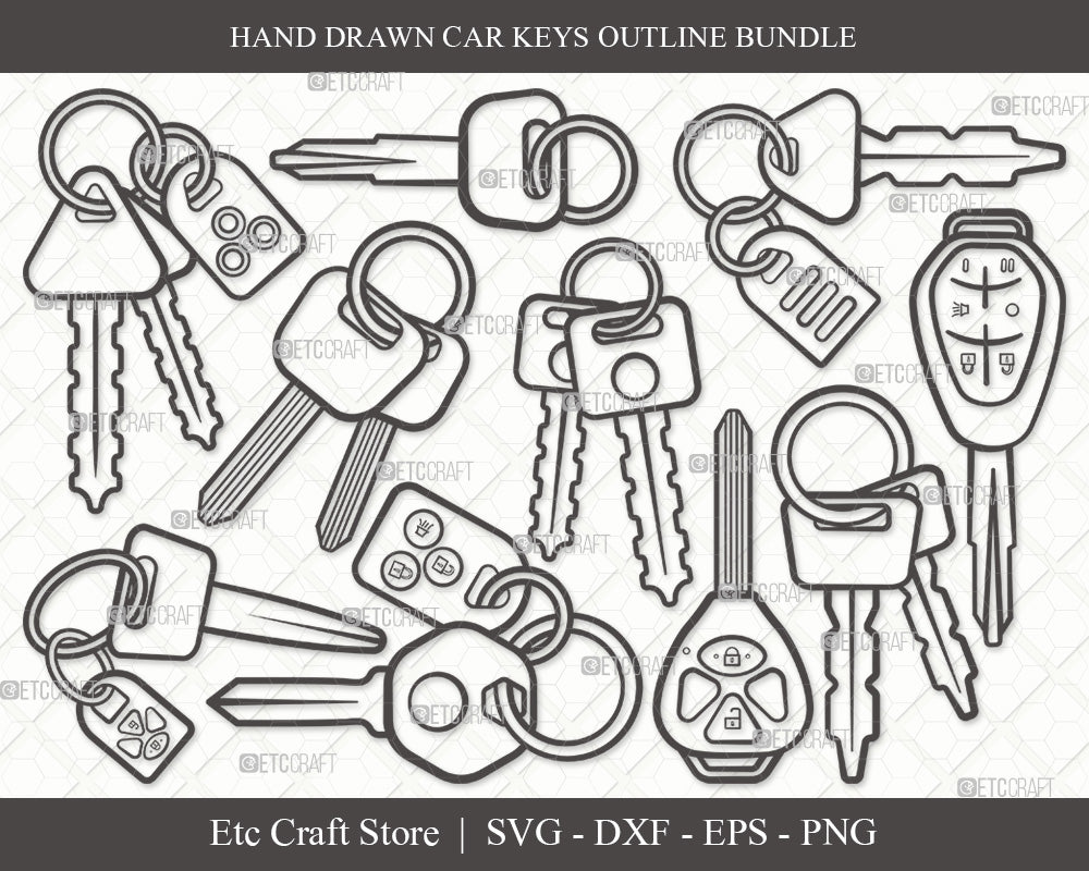 Car Key PNG Clip Art  Keys art, Key, New car key