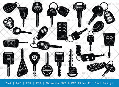 Car Keys SVG, Car Keys Silhouette, House Key Svg, Home Keys Svg, Vehicle Keys Svg, Keys Svg, Lock Key Svg, Auto keys Svg, Car Keys Bundle SVG ETC Craft 