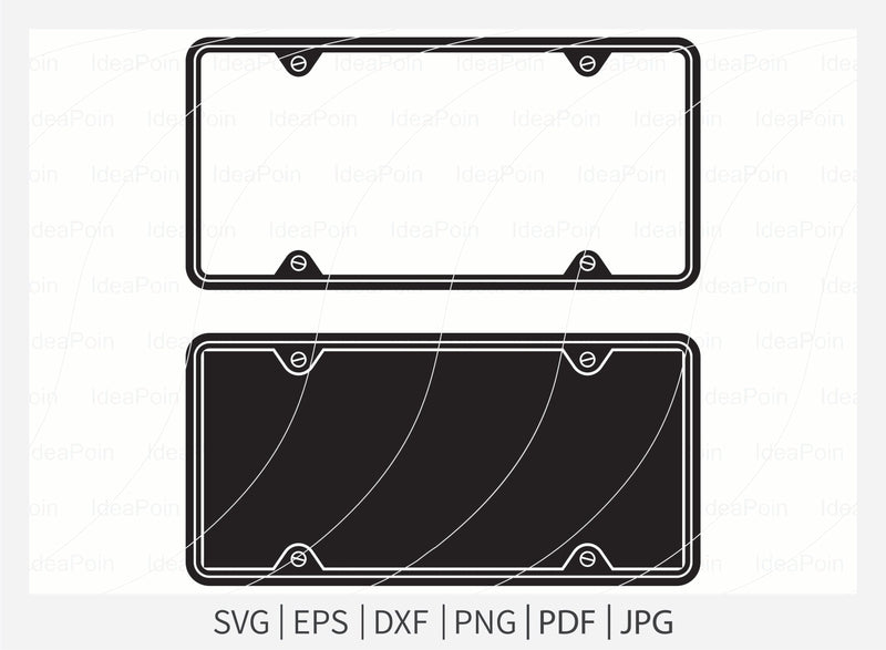 Car License Plate svg, Car license plate Silhouette, License Plate