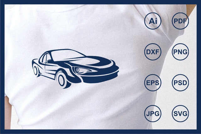 Car silhouette design illustration SVG Leamsign Studio 