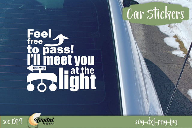 Car Stickers Decals. Funny Bumper Quotes&Sayings svg SVG Evgenyia Guschina 