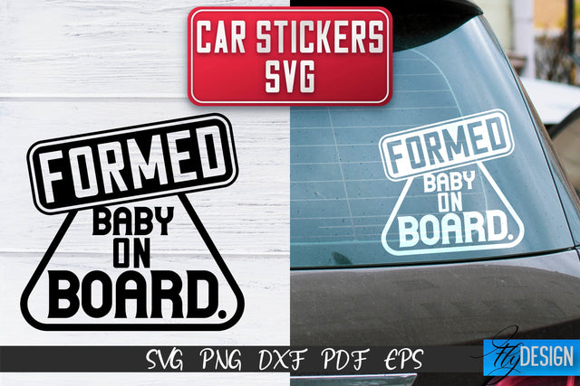 Car Stickers SVG | Car Decals SVG | Funny Quotes SVG SVG Fly Design 