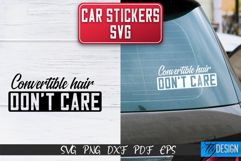 Car Stickers SVG | Car Decals SVG | Funny Quotes SVG - So Fontsy