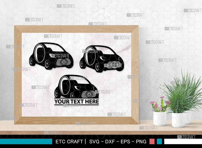 Car SVG, Car Monogram, Sports Car Silhouette, Vehicle Car Svg - So Fontsy