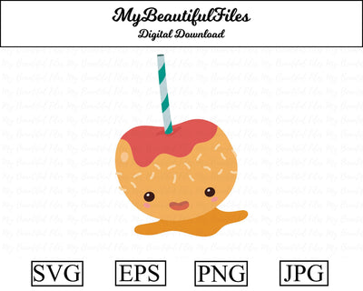 Caramel apple SVG MyBeautifulFiles 
